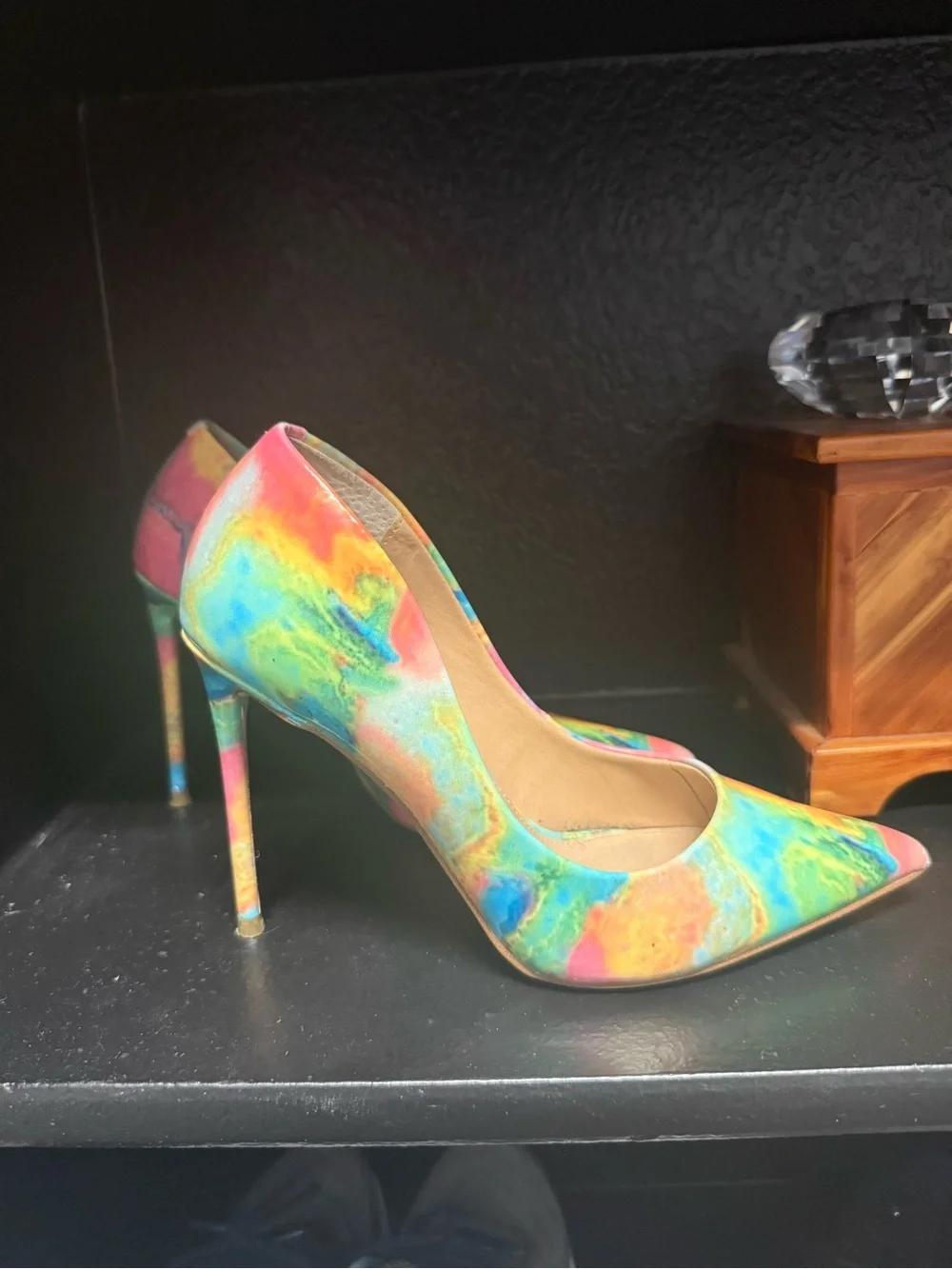 Steve Madden Multicolor Pointed Toe Stiletto Heels Size 6.5
